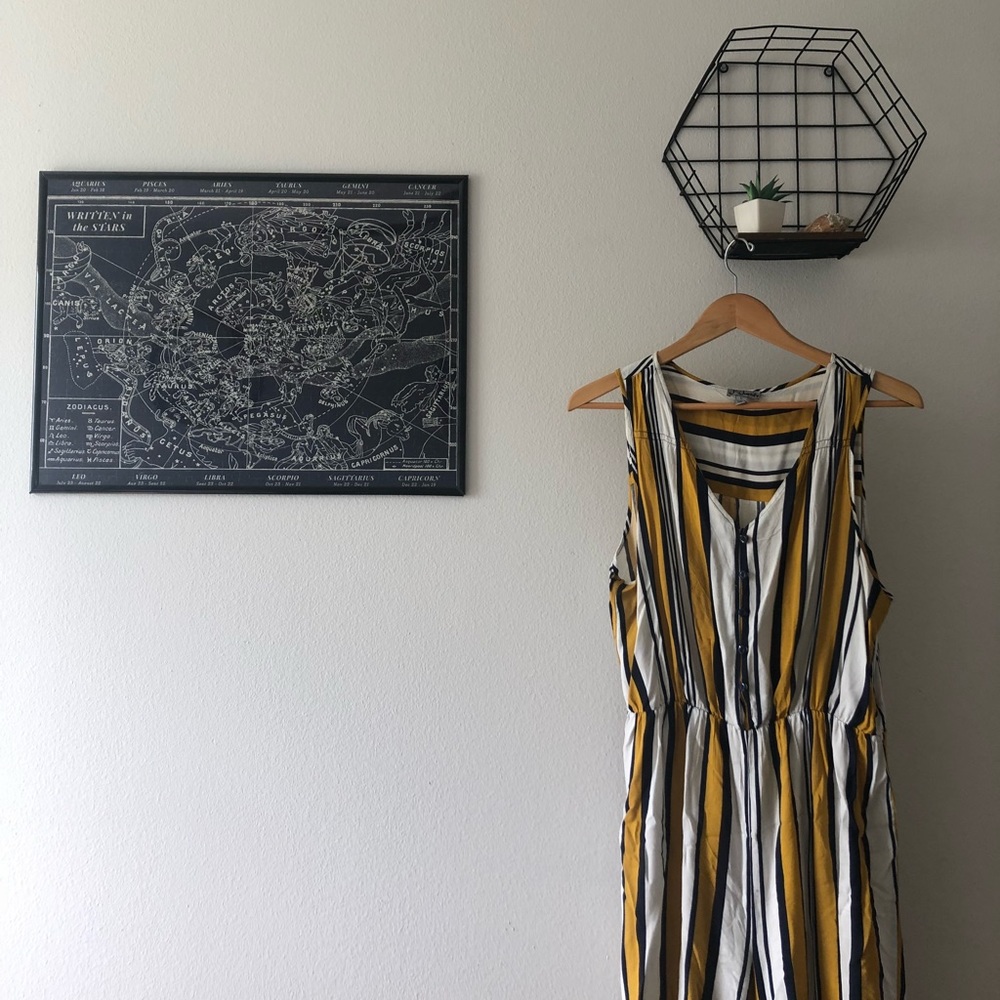 Yellow striped bodysuit